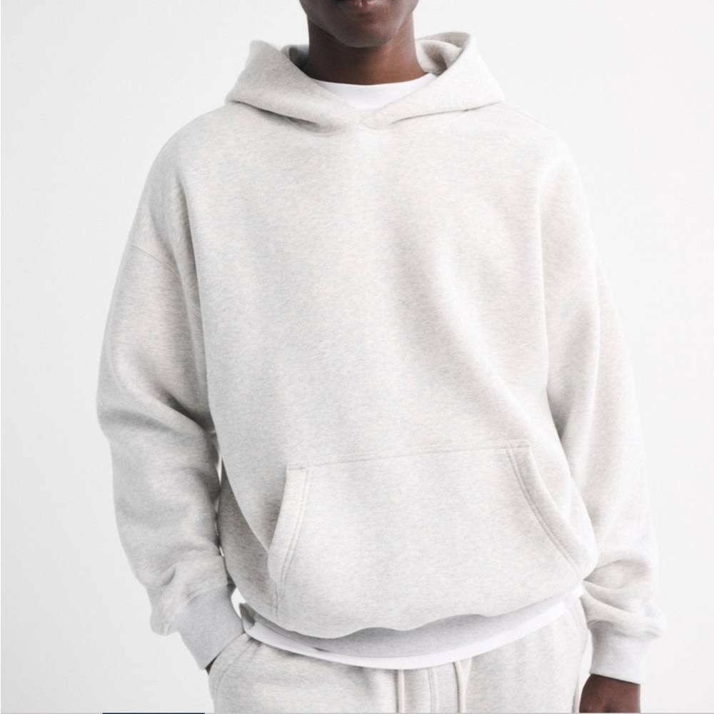 Oversized Abercrombie Hoodie in Gray
